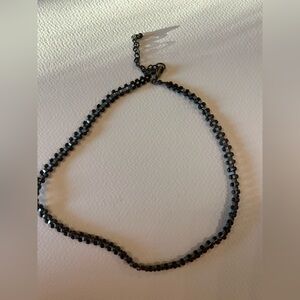 Grey and brown Beaded choker